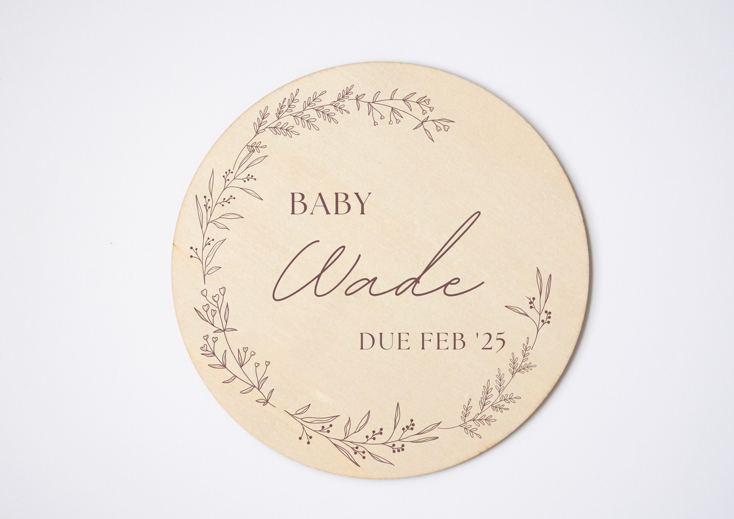 Personalised Baby Announcement Plaque