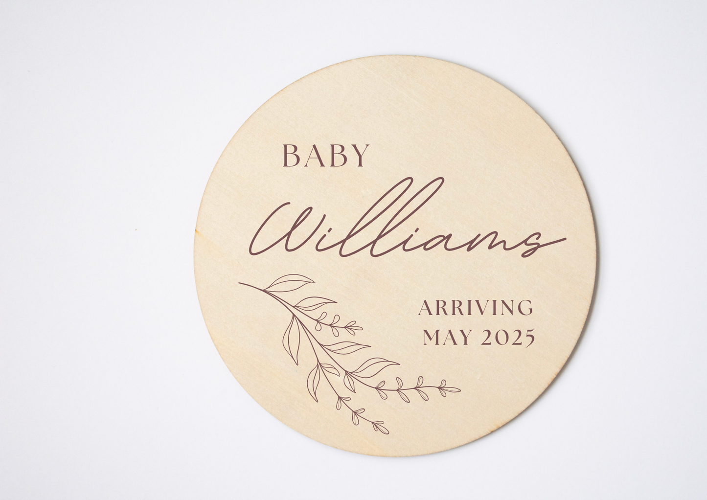 Personalised Baby Announcement Plaque