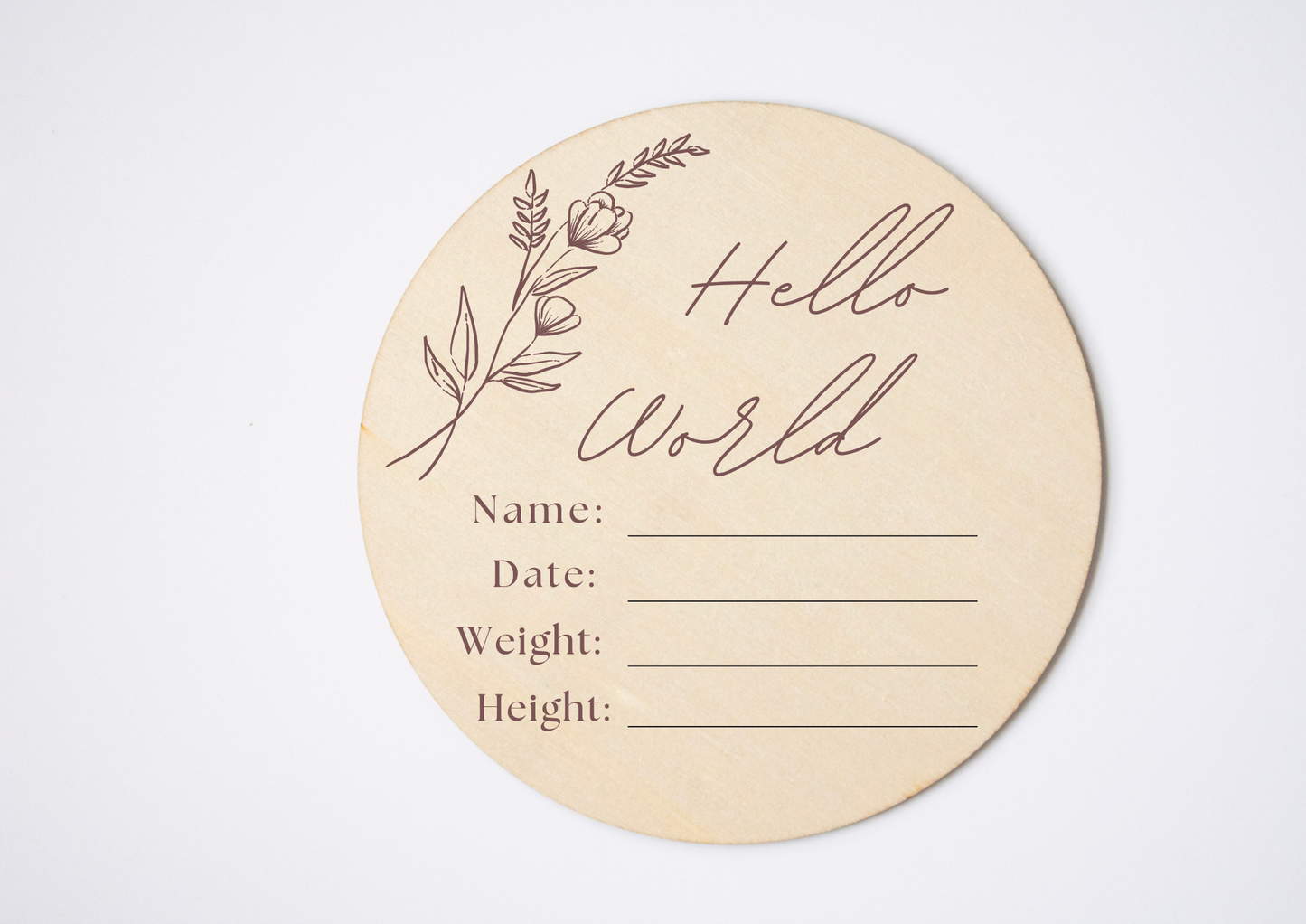 Hello World Announcement Plaque