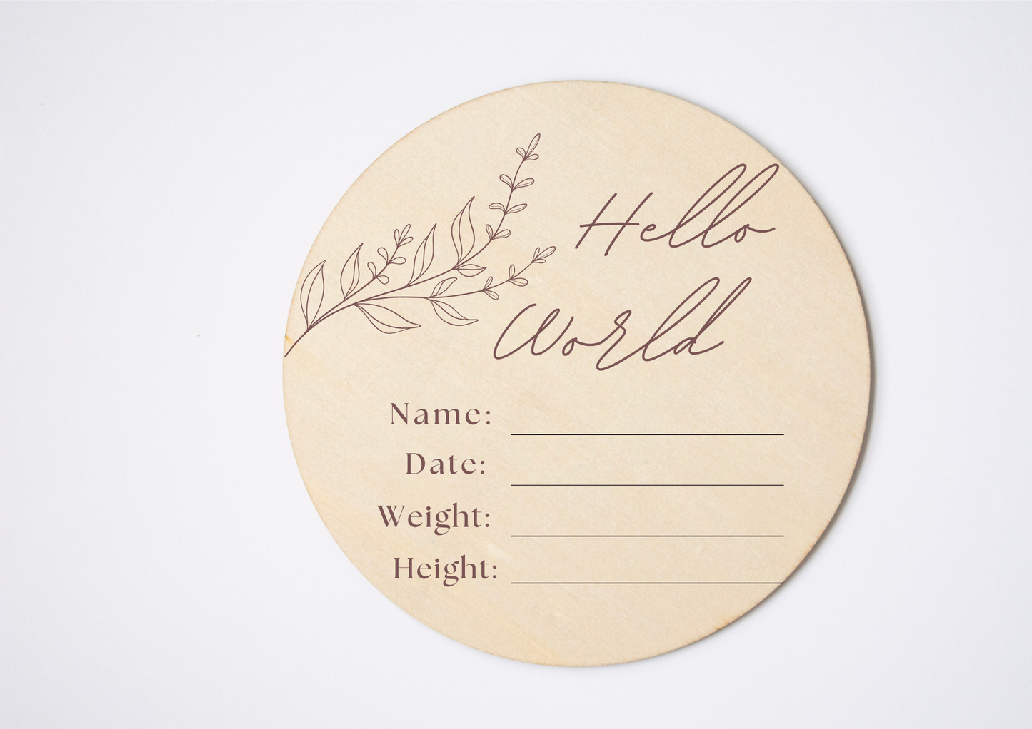 Hello World Announcement Plaque