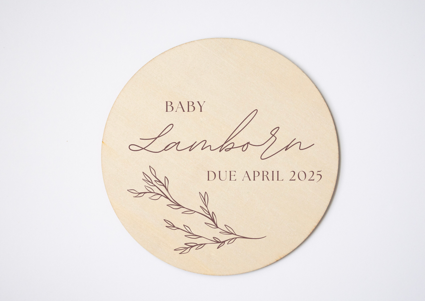 Personalised Baby Announcment Plaque