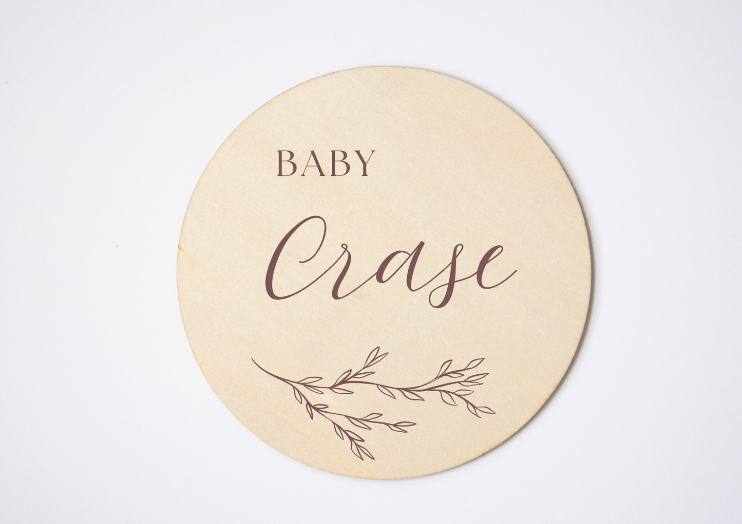 Personalised Baby Plaque