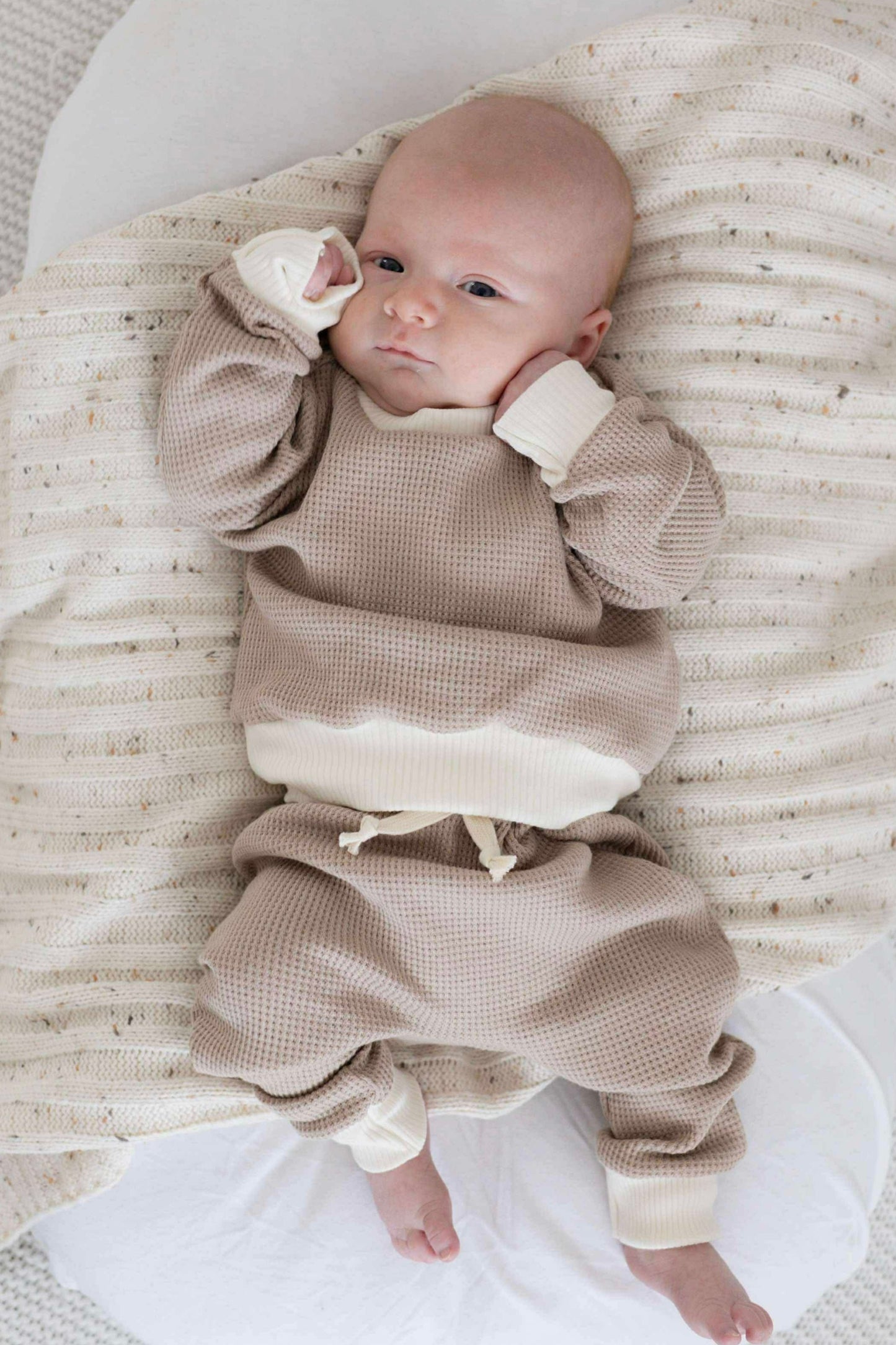 Tommy Max Waffle Set - Cream Tan Combo