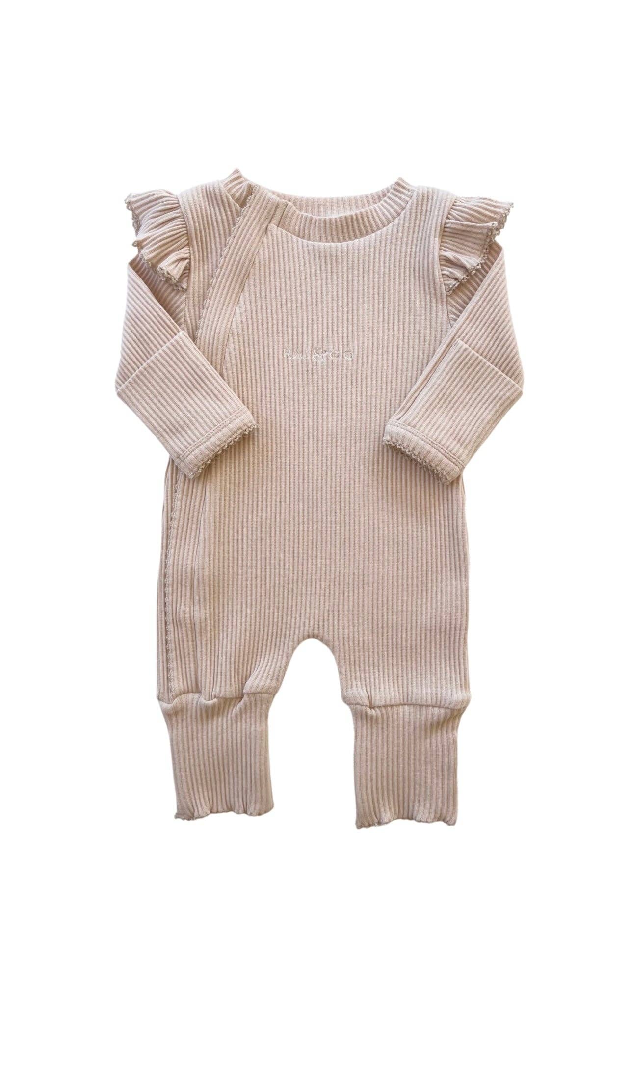 Frill Ribbed Jumpsuit
