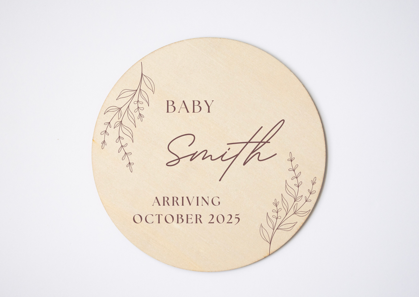 Personalised Baby Announcement Plaque