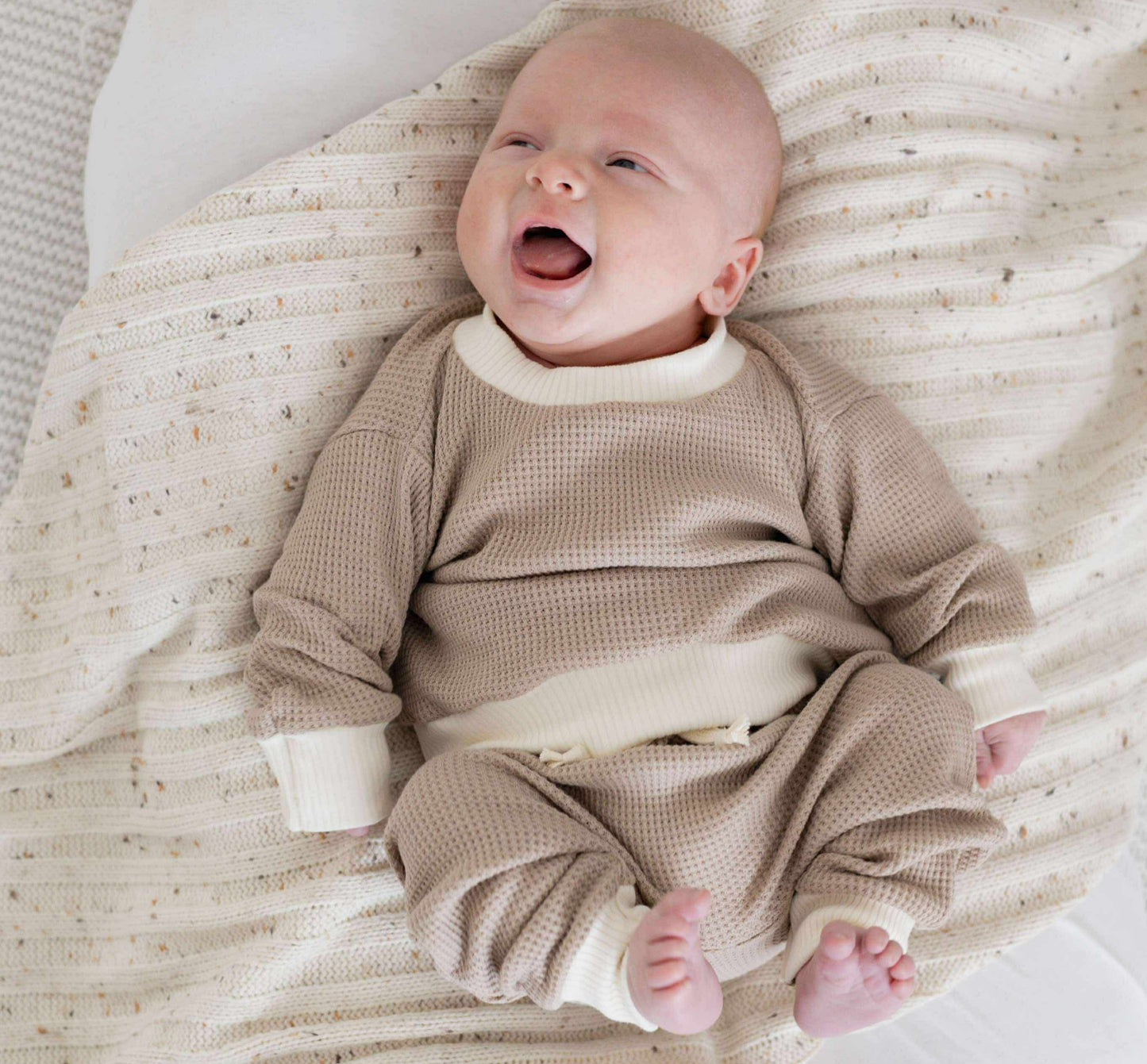 Tommy Max Waffle Set - Cream Tan Combo