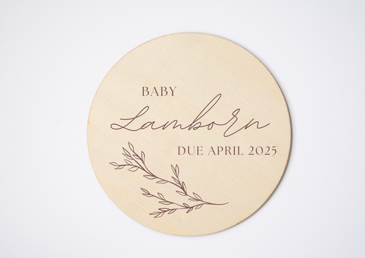 Personalised Baby Announcment Plaque