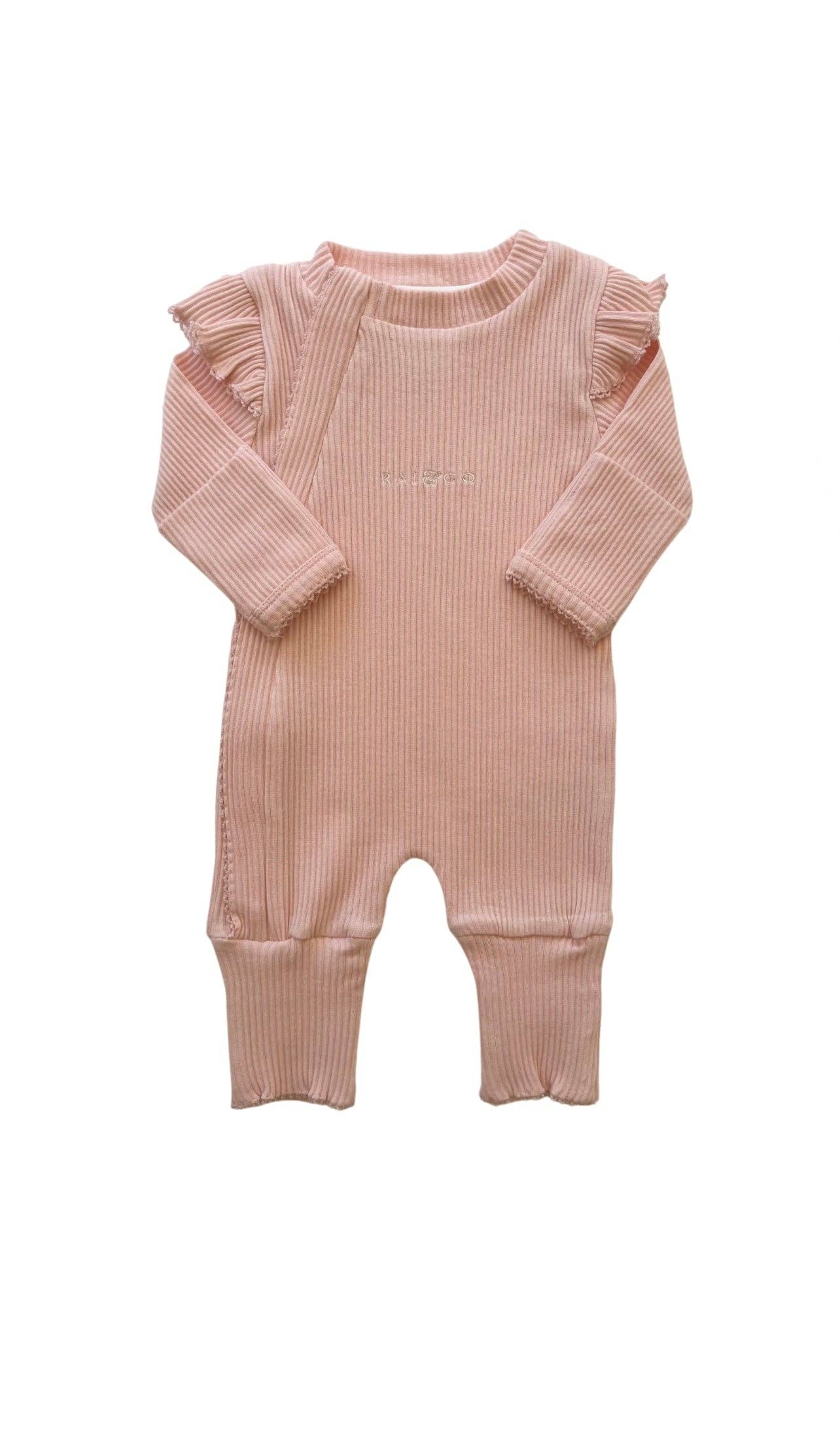 Frill Ribbed Jumpsuit