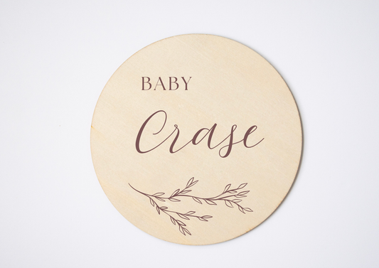 Personalised Baby Plaque