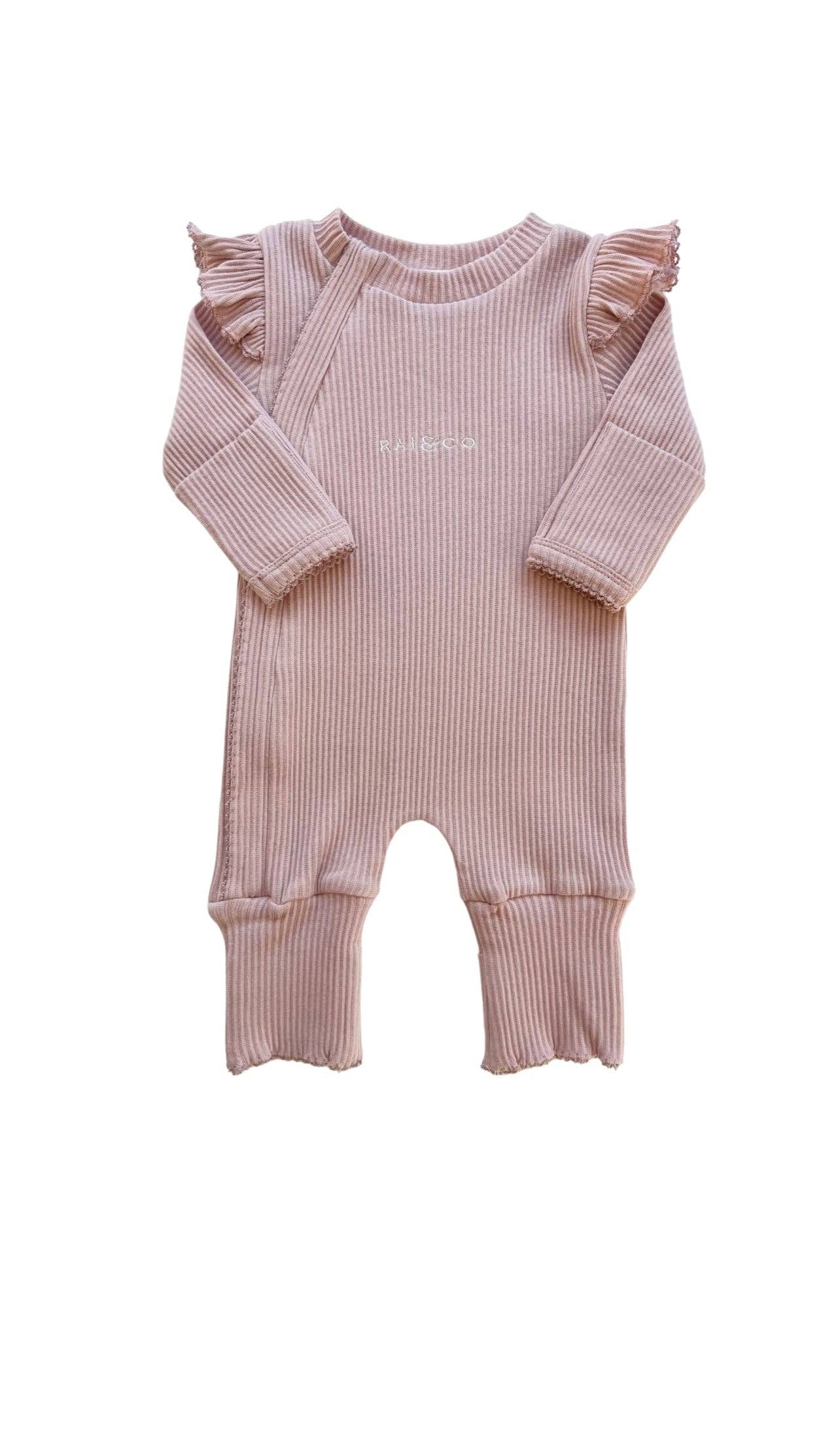 Frill Ribbed Jumpsuit