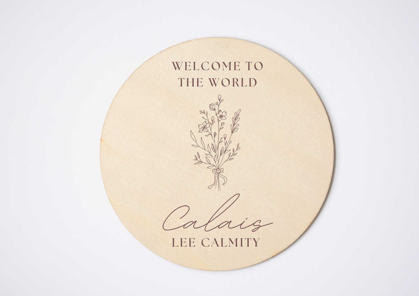 Personalised Baby Announcement Plaque