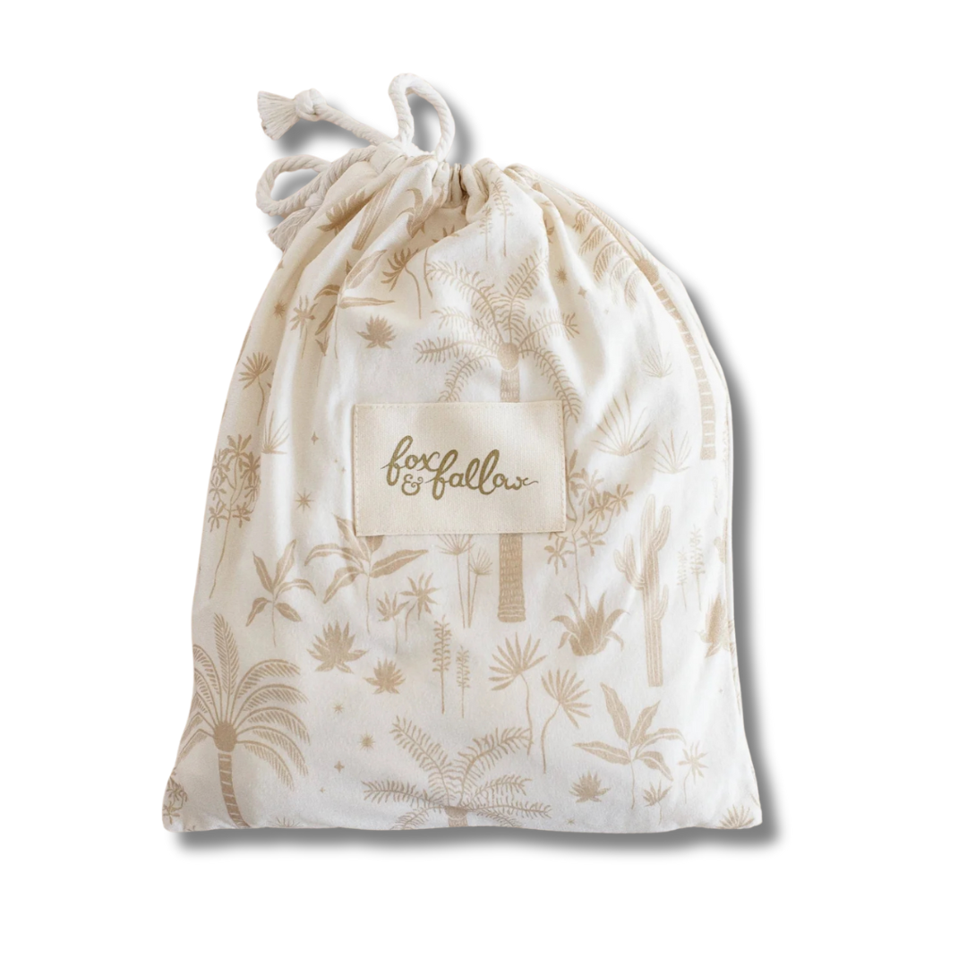Desert Palms Organic Fitted Cot Sheet