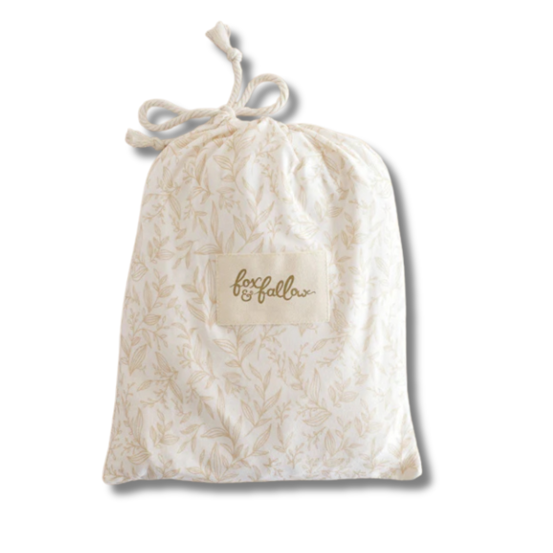 Golden Vines Organic Fitted Cot Sheet