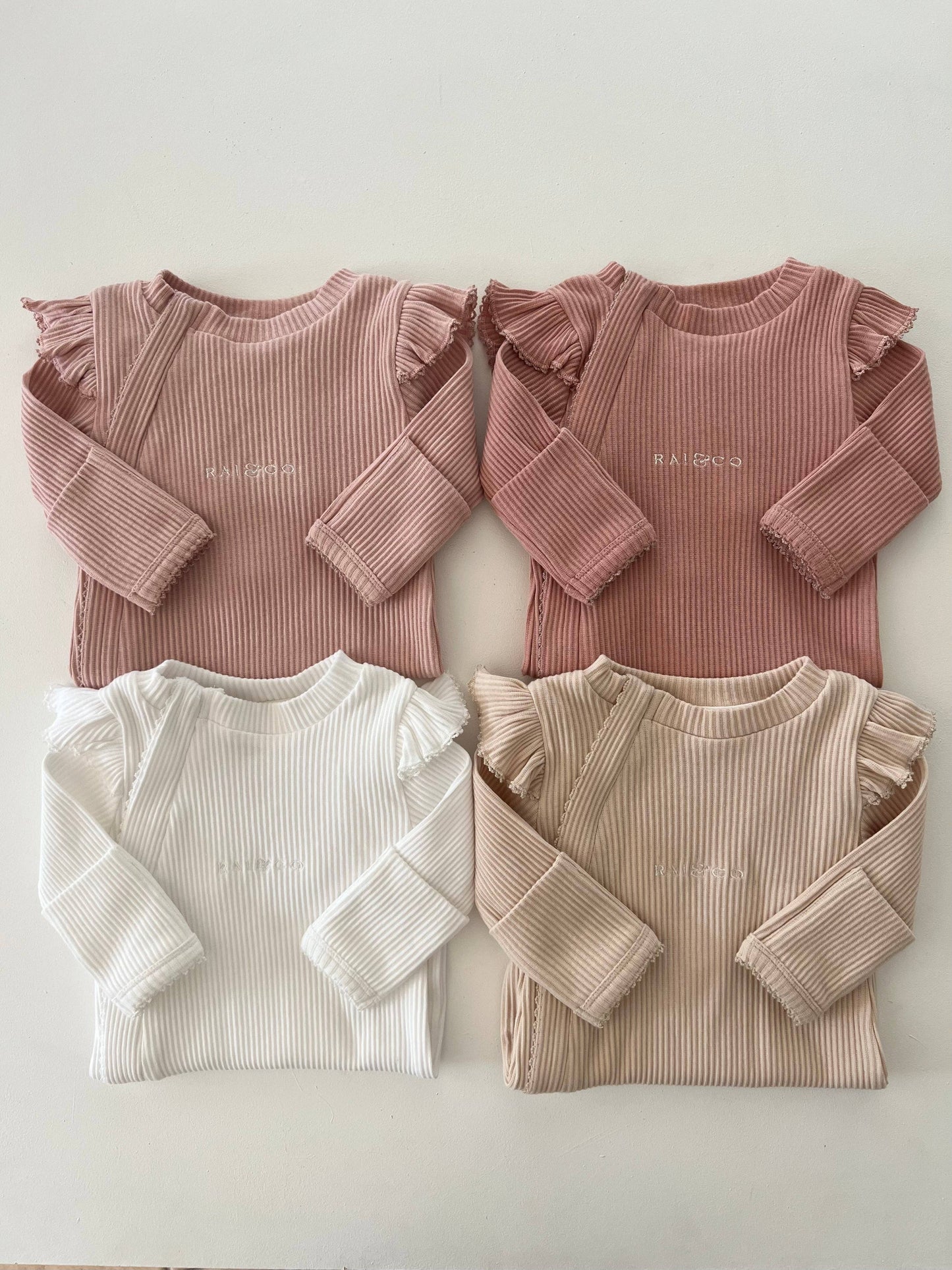 Frill Ribbed Jumpsuit